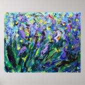 Abstracte Iris Flower Fine Poster Prints (Voorkant)