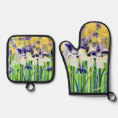 Abstracte Iris Pothouder Set (Voorkant)