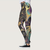 Abstracte iriserende kunst Leggings (Links)