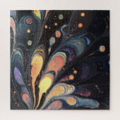 Abstracte iriserende kunst puzzel (Verticaal)