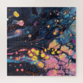 Abstracte iriserende kunst puzzel (Horizontaal)