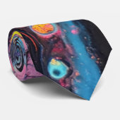 Abstracte iriserende kunst Stropdas (Opgerold)