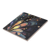 Abstracte iriserende kunst Tegel Tegeltje (Zijkant)