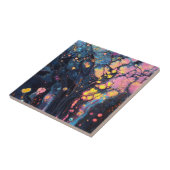 Abstracte iriserende kunst Tegel Tegeltje (Zijkant)