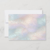 Abstracte iriserende RSVP-kaart RSVP Kaartje (Achterkant)