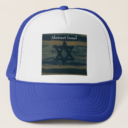 abstracte Israël hoed Trucker Pet (Voorkant)