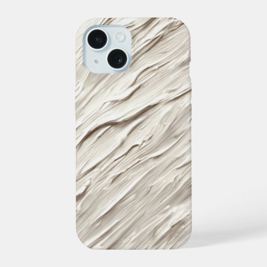 Abstracte ivoor textuur iPhone 15 case (Achterkant)
