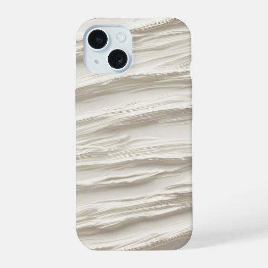 Abstracte ivoor textuur iPhone 15 case (Achterkant)