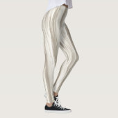 Abstracte ivoor textuur leggings (Rechts)