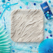 Abstracte ivoor textuur papieren bordje (Feest)