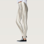 Abstracte ivoren textuur leggings (Links)