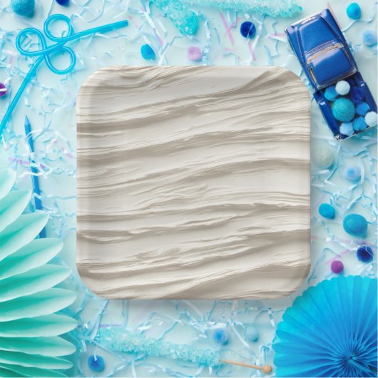 Abstracte ivoren textuur papieren bordje (Feest)