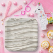 Abstracte ivoren textuur papieren bordje (Feest)