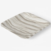 Abstracte ivoren textuur papieren bordje (Gebogen)