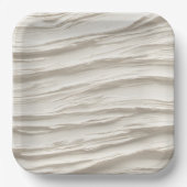 Abstracte ivoren textuur papieren bordje (Voorkant)