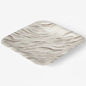 Abstracte ivoren textuur papieren bordje (Gebogen)