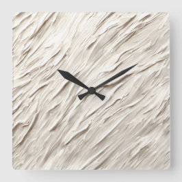 Abstracte ivoren textuur vierkante klok