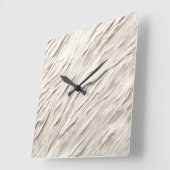 Abstracte ivoren textuur vierkante klok (Hoek)