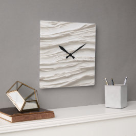 Abstracte ivoren textuur vierkante klok