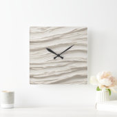 Abstracte ivoren textuur vierkante klok (Huis)