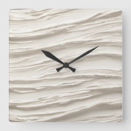 Abstracte ivoren textuur vierkante klok