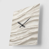 Abstracte ivoren textuur vierkante klok (Hoek)