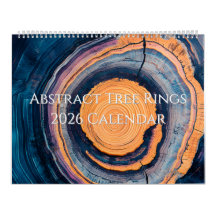 Abstracte Jaarkalender 2026 Boomringen