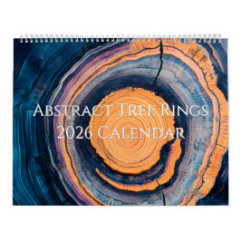 Abstracte Jaarkalender 2026 Boomringen Kalender