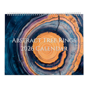 Abstracte Jaarkalender 2026 Boomringen Kalender