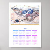 Abstracte jaarwisseling 2020 Melkweg Poster (Voorkant)