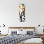 Abstracte jachtluipaard-schilderkunst canvas afdruk (Insitu (Slaapkamer))