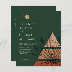 Abstracte Japandi Scandinavische geometrische brui