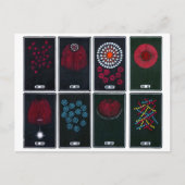 Abstracte, Japanse Fireworks grafische ontwerpen Briefkaart (Voorkant)