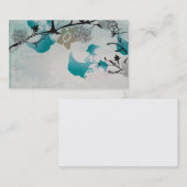 Abstracte Japanse florale visitekaartjes (Voorkant / Achterkant)