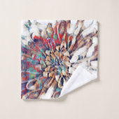 Abstracte Japanse geïnspireerde ventilatorschets  Bad Handdoek (Wasdoekje)