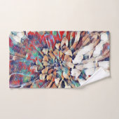 Abstracte Japanse geïnspireerde ventilatorschets  Bad Handdoek (Handdoek)