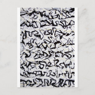 Abstracte Japanse Kalligrafie Briefkaart