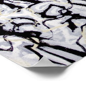 Abstracte Japanse kalligrafie Poster (Hoek)