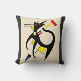 Abstracte jaren 50 kat kussen