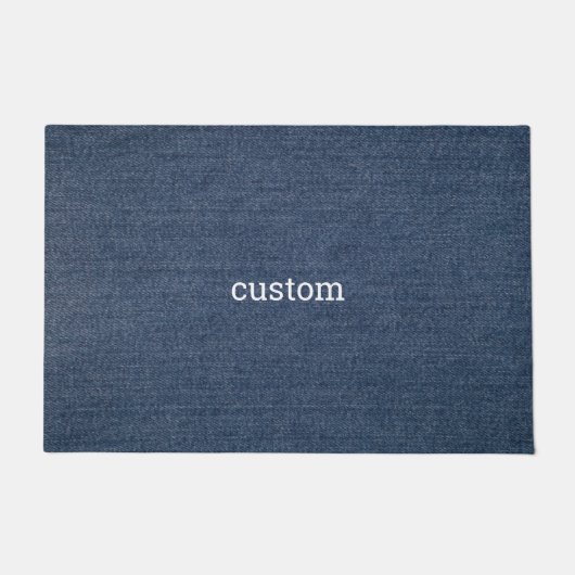 abstracte jeans op maat deurmat (Voorkant)