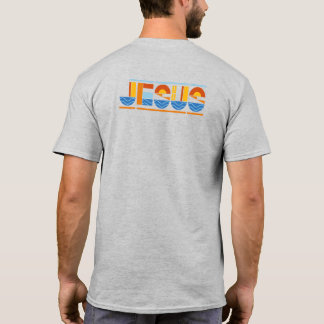 Abstracte Jesus vibes  retro geloof Christelijk T-shirt