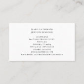 Abstracte Jewelry Designer Terracotta Black Shapes Visitekaartje (Achterkant)