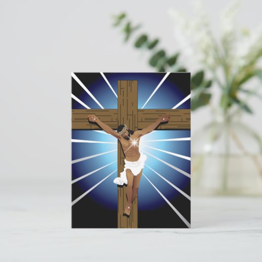 Abstracte Jezus Christus Briefkaart (Staand voorkant)