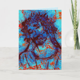 abstracte Jezus wenskaart Kaart