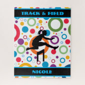 Abstracte jigzaadpuzzle volgen en in het veld legpuzzel (Verticaal)