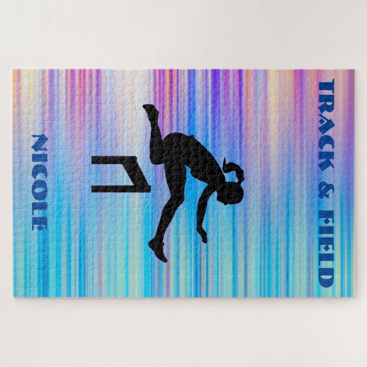 Abstracte jigzaadpuzzle volgen en in het veld legpuzzel (Horizontaal)