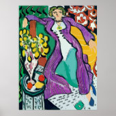 Abstracte jonge vrouw, Franse stijl Poster (Voorkant)