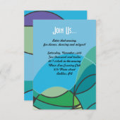 Abstracte jongen met Tallis Bar Mitzvah Party-kaar Kaart (Voorkant / Achterkant)