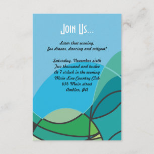 Abstracte jongen met Tallis Bar Mitzvah Party-kaar Kaart