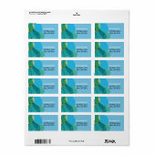 Abstracte jongen met Tallis Druk je eigen labels a (Full Sheet)